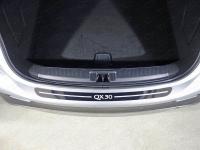 Infiniti QX30 (16–) Накладка на задний бампер (лист зеркальный надпись QX 30)
