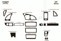 Citroen Xsara 1997-1999 декоративные накладки (отделка салона) под дерево, карбон, алюминий